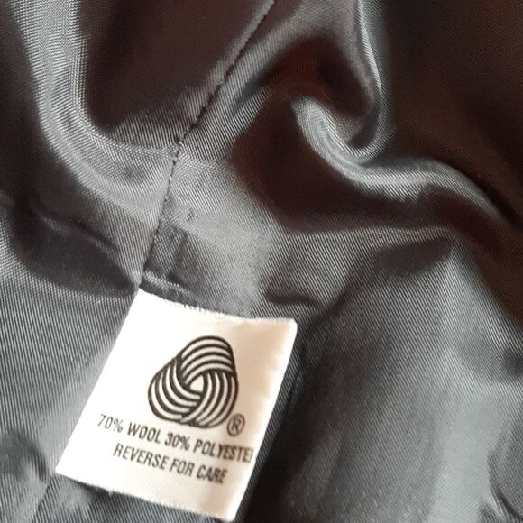 Requirements Woman's Vintage  Gray‎  Wool Blazer Jacket M - Picture 9 of 10